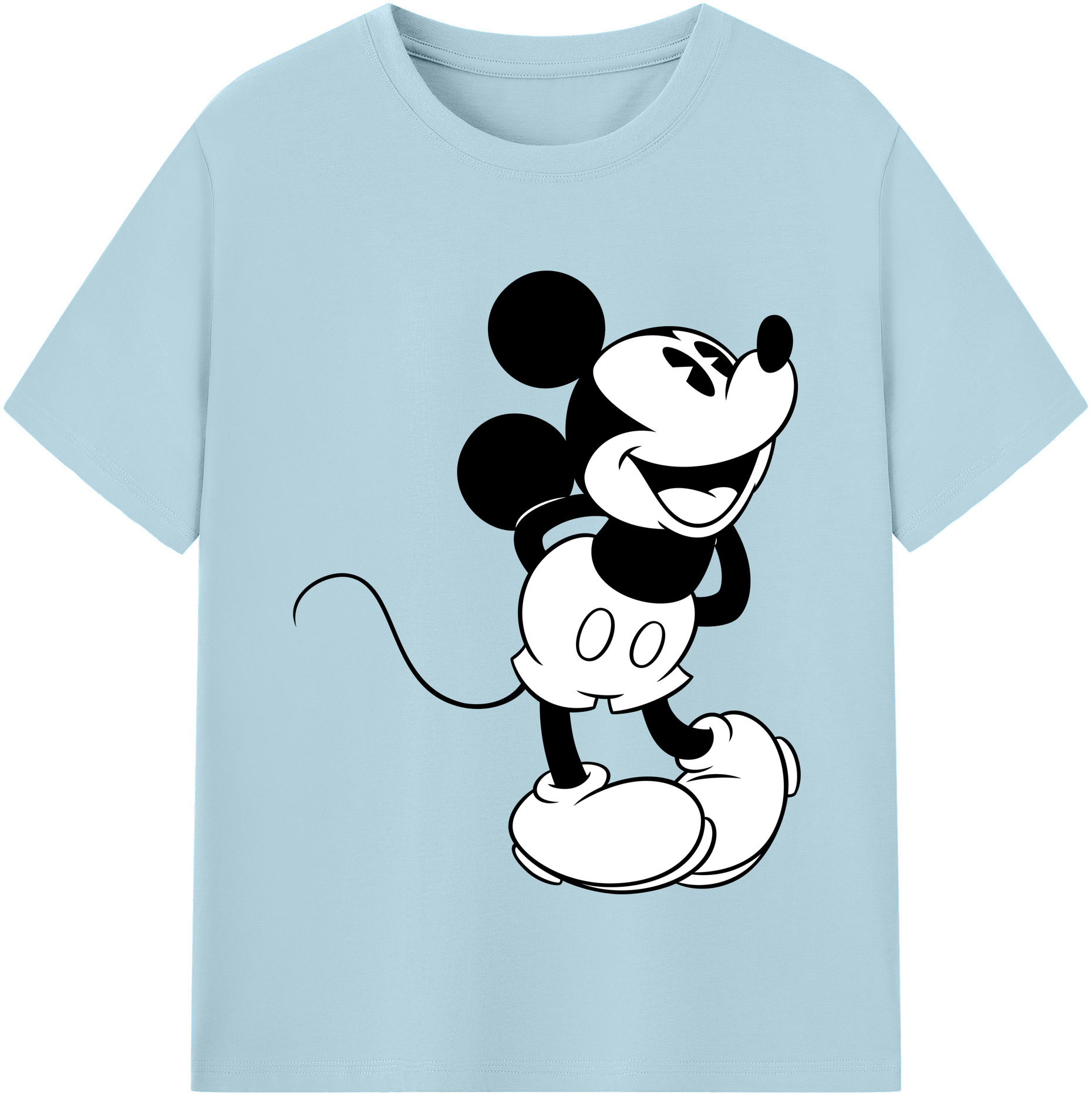 （画像用） ミッキーマウス Mickey Mouse 綿100％半袖Tシャツ（フロントプリント）